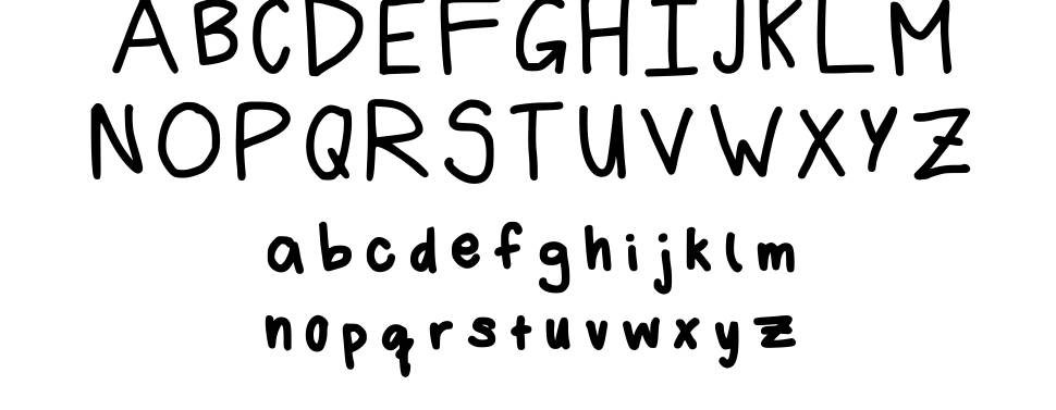 Marisa Handwriting font specimens