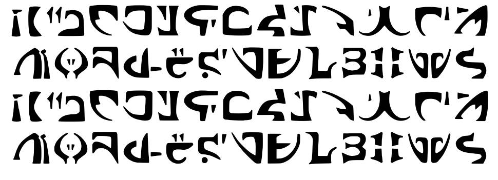 Markbats 12 font specimens