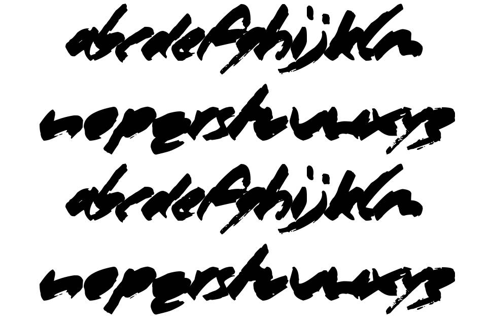 Marker Pen schriftart vorschau