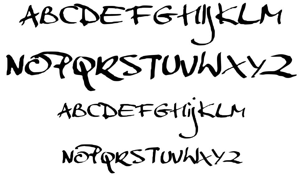 MarkerScript フォント 標本