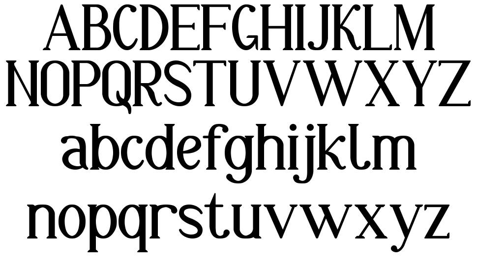 Markofontina font specimens