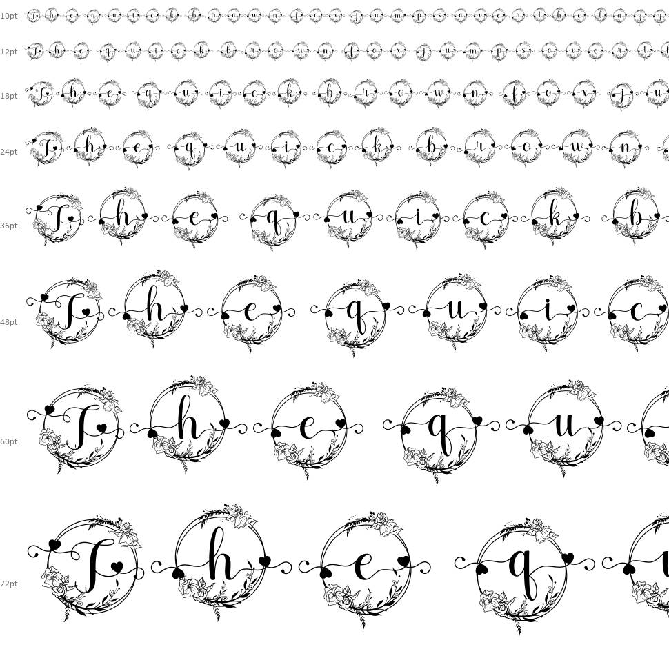 Marliana Monogram font Şelale