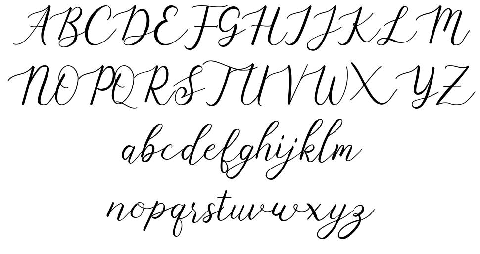 Marlina font Örnekler