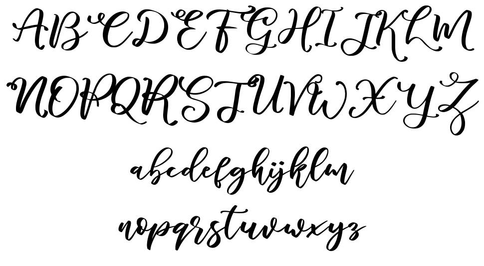 Marlita font specimens