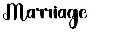 Marriage font