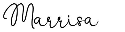 Marrisa font