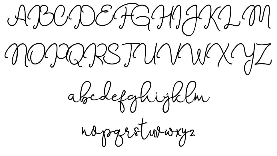 Marrisa schriftart vorschau