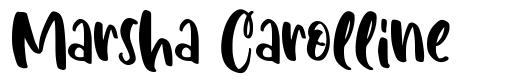 Marsha Carolline 字形