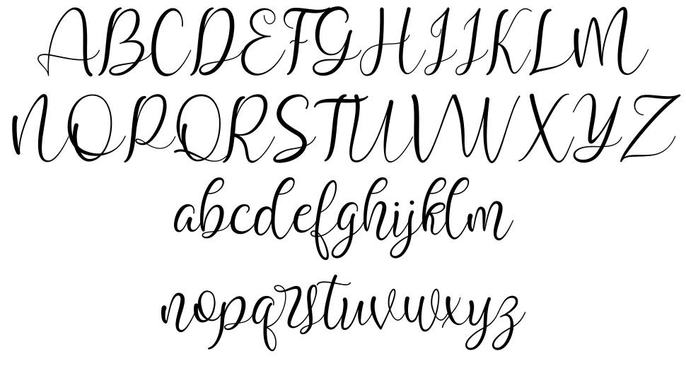 Marshela font Örnekler