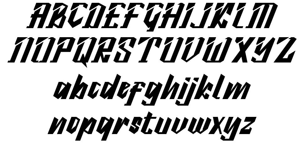 Marslow font specimens