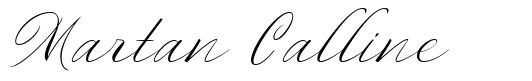 Martan Calline шрифт