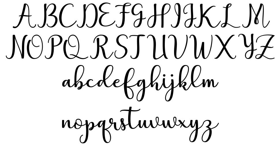 Marthina font Örnekler