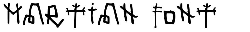 Martian Font 字形