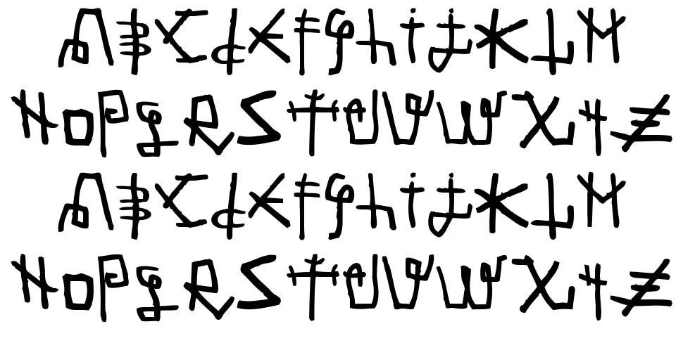 Martian Font 字形 标本