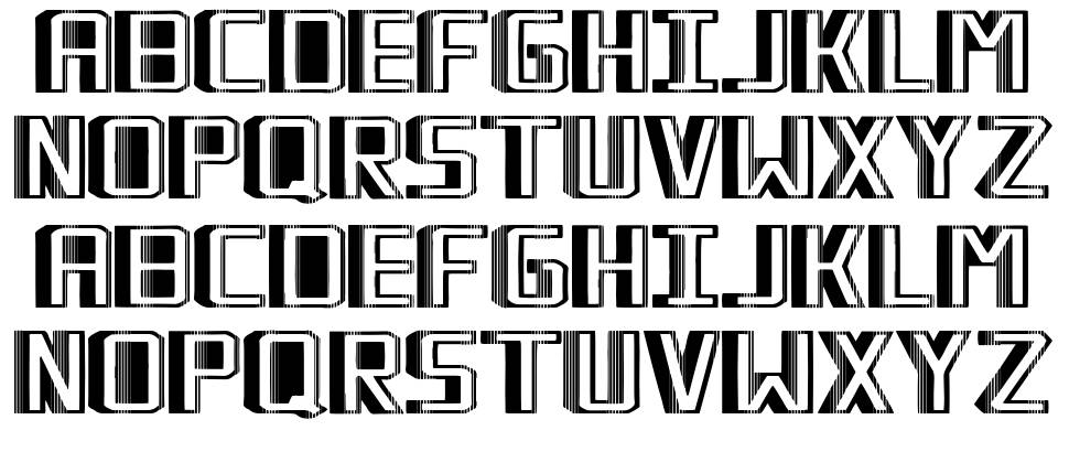 Martirio Digital font specimens