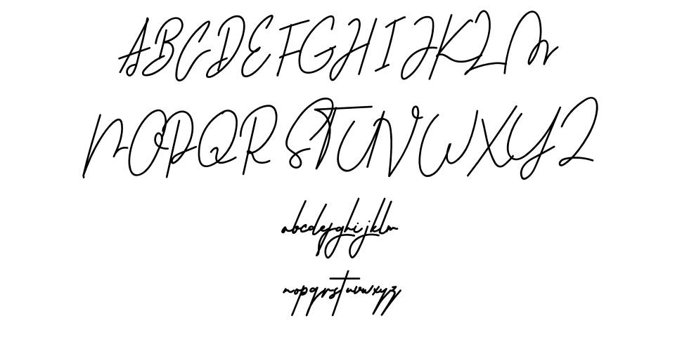 Martyna Signature font