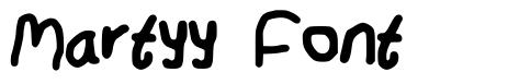 Martyy Font шрифт