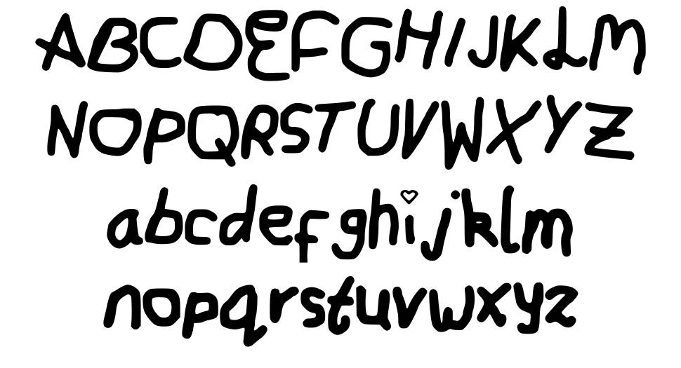 Martyy Font font specimens