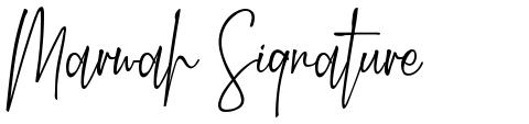 Marwah Signature