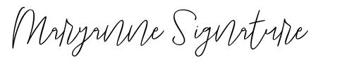 Maryanne Signature font