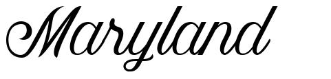 Maryland шрифт