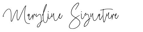 Maryline Signature font