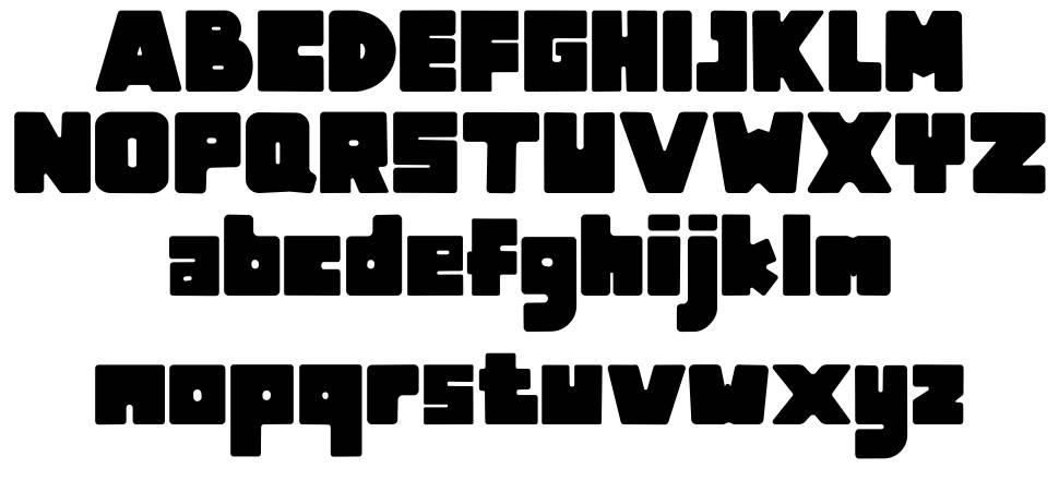 Mas Bro font specimens