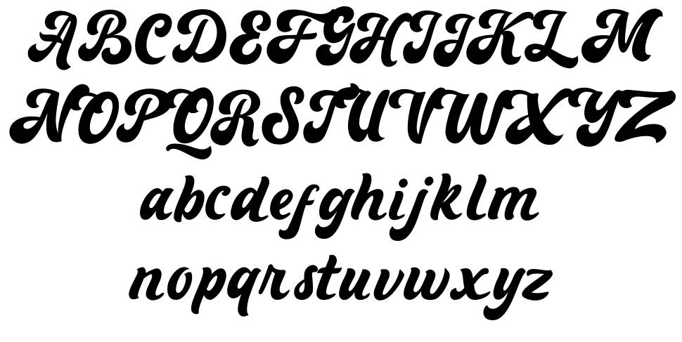 Mashally font specimens