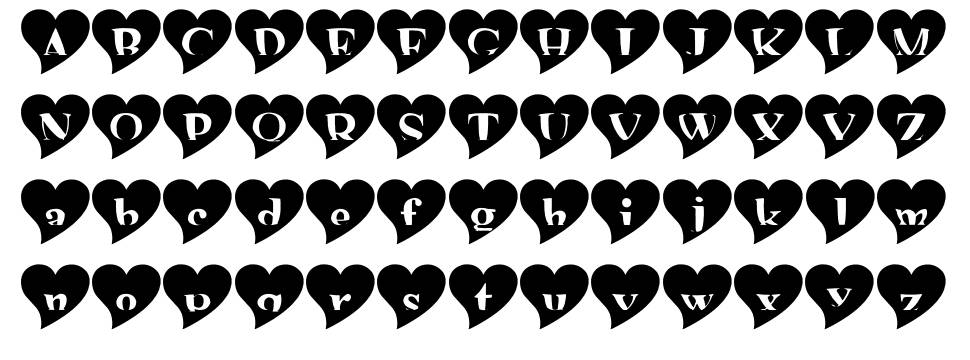 Mashy Valentine font specimens
