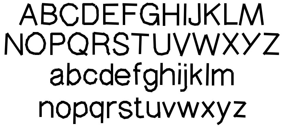 Masking Type font Örnekler