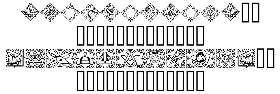 Masonicfont specimens