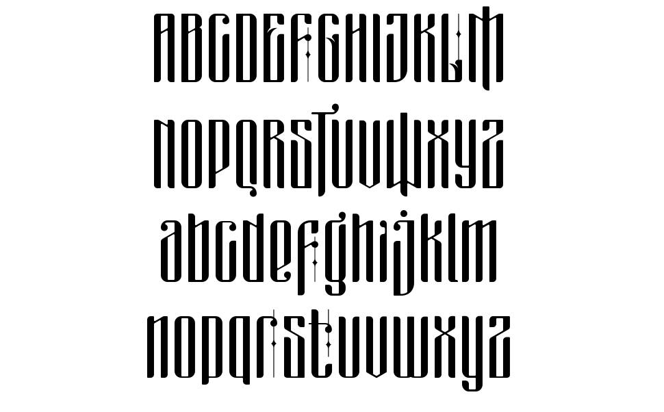 Masquerouge font specimens