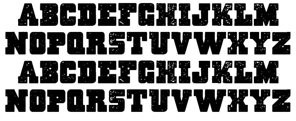 Massive Dynamite font specimens