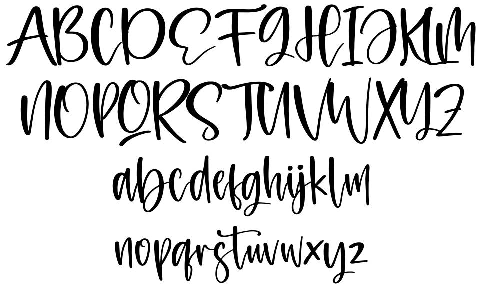 Mastelo font Örnekler