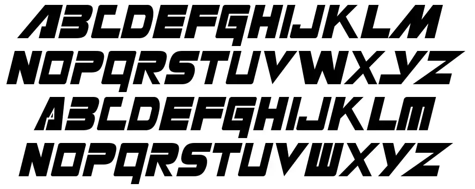 Masterforcefont specimens