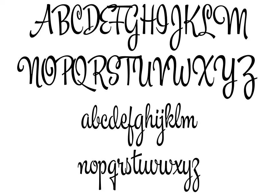 Masteria Script font Örnekler