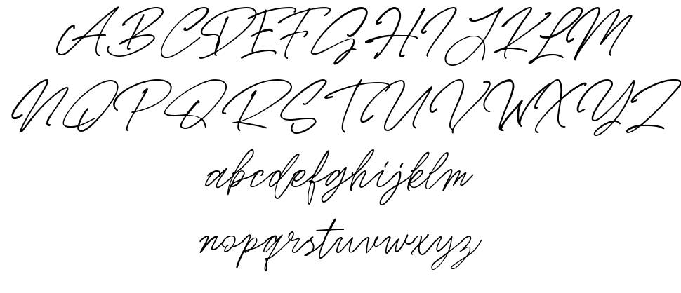 Masterline font specimens
