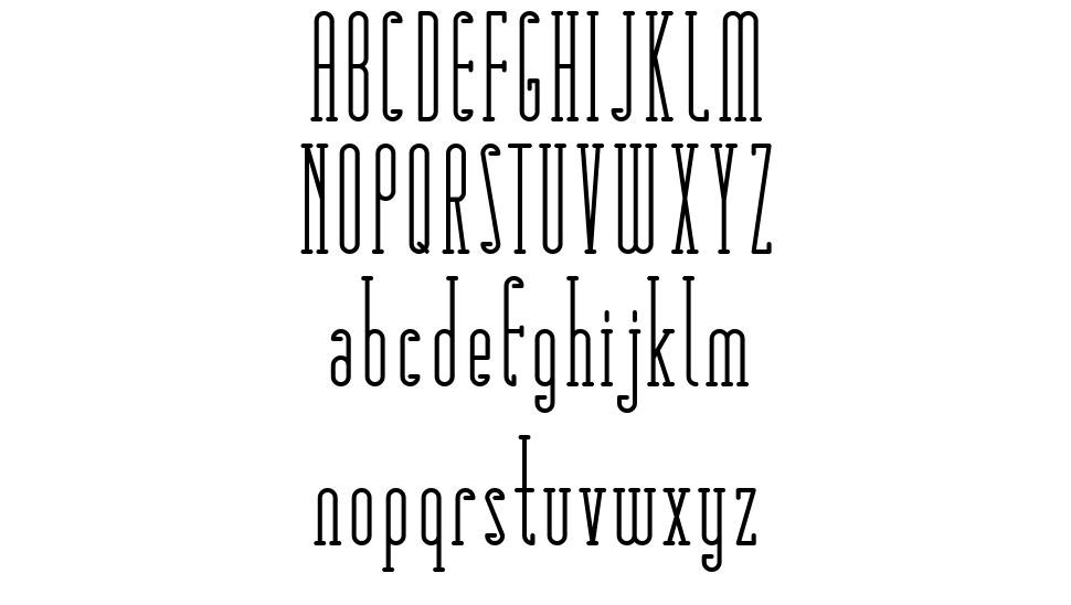 Matchbook Serif font Örnekler