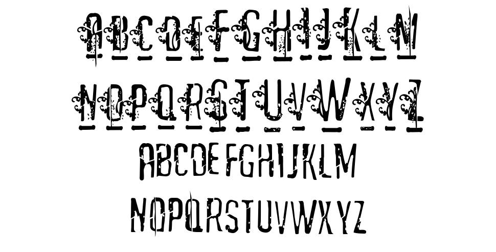 Matejo font specimens
