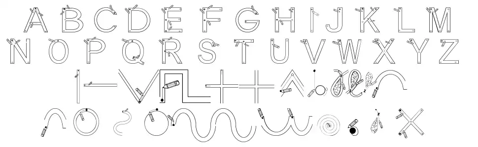 Maternellecolor Graphismefont specimens