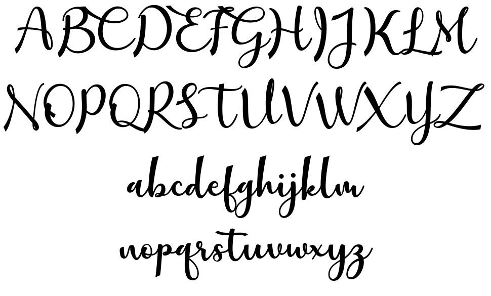 Mathilda font Örnekler