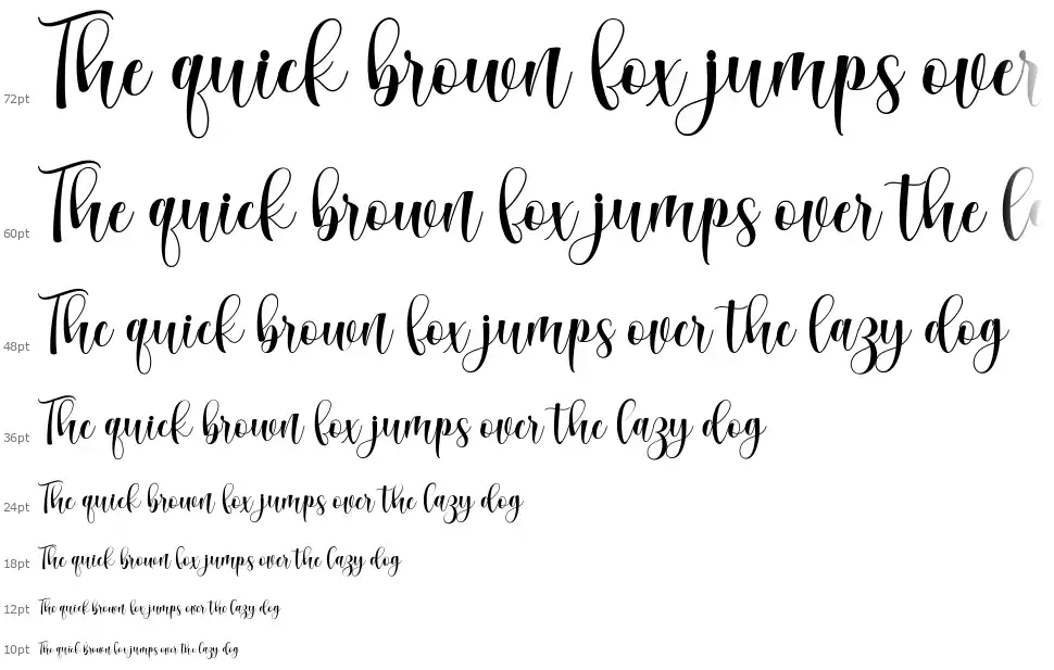 Mathilda Scriptfont waterfall