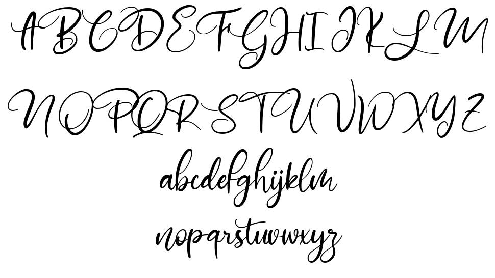 Mathulesy font specimens
