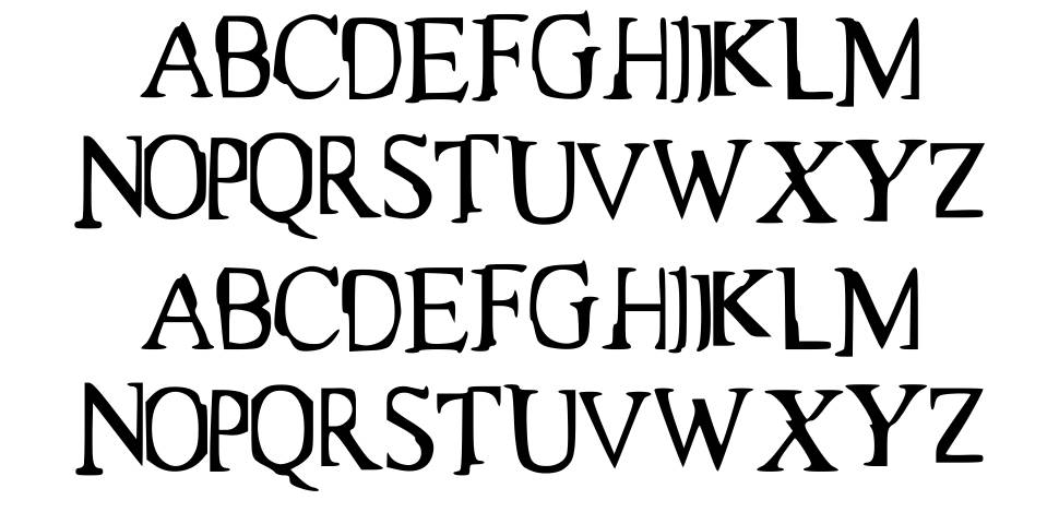 Matrix font specimens