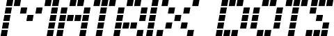 Matrix Dots font by Noah Type | FontRiver