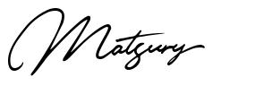 Matsury 字形