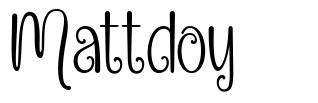 Mattdoy font