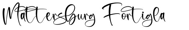 Mattersburg Fortigla font