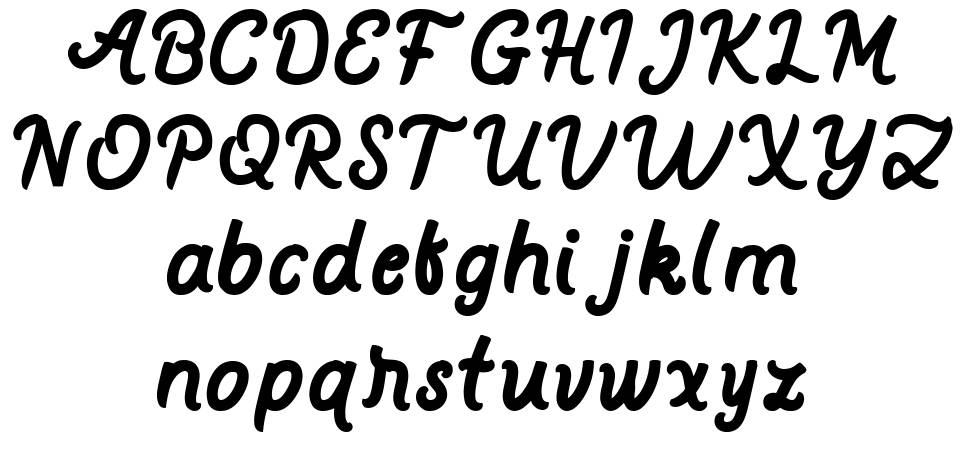 Matterson font specimens