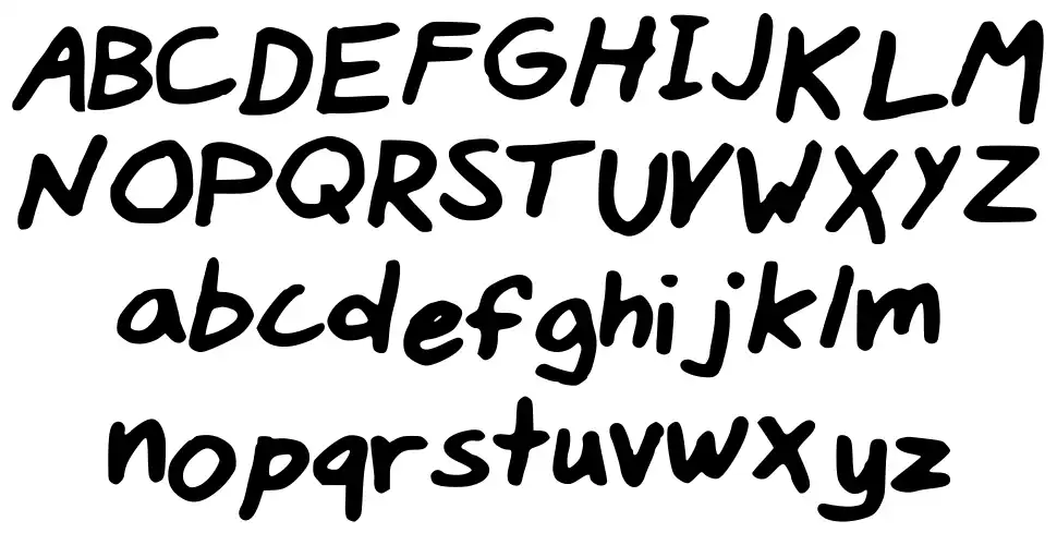 Matts Handwritingfont specimens